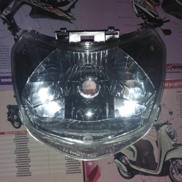 Reflektor lampu depan Honda spacy karbu spacy fi