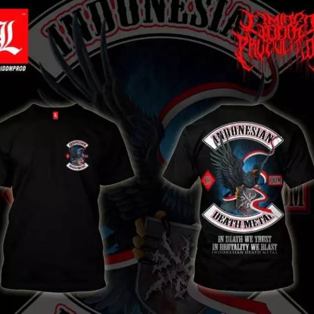 Kaos musik metal t shirt IDDM Garuda new