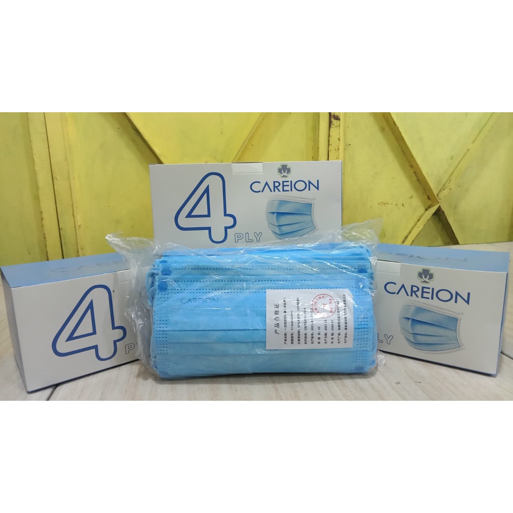 MASKER EARLOOP 4PLY CAREION / EARLOOP CAREION/ EARLOOP WARNA / MASKER CANTOL