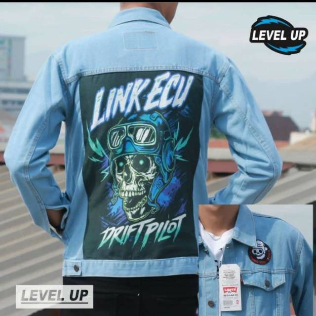 Jaket Jeans Pria Jaket Levis Bergambar Shopee Indonesia