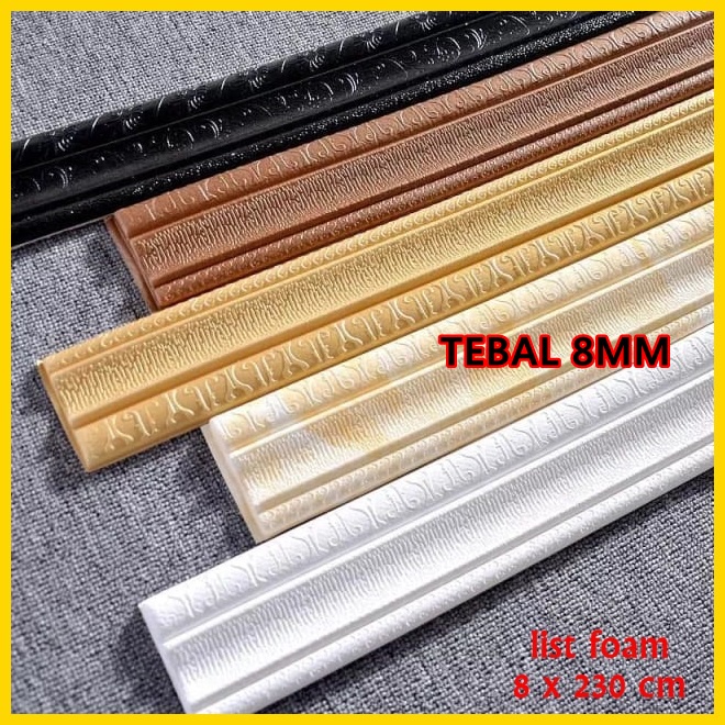 LIST FOAM 3D WALLBORDER UKURAN 8X230CM / border list