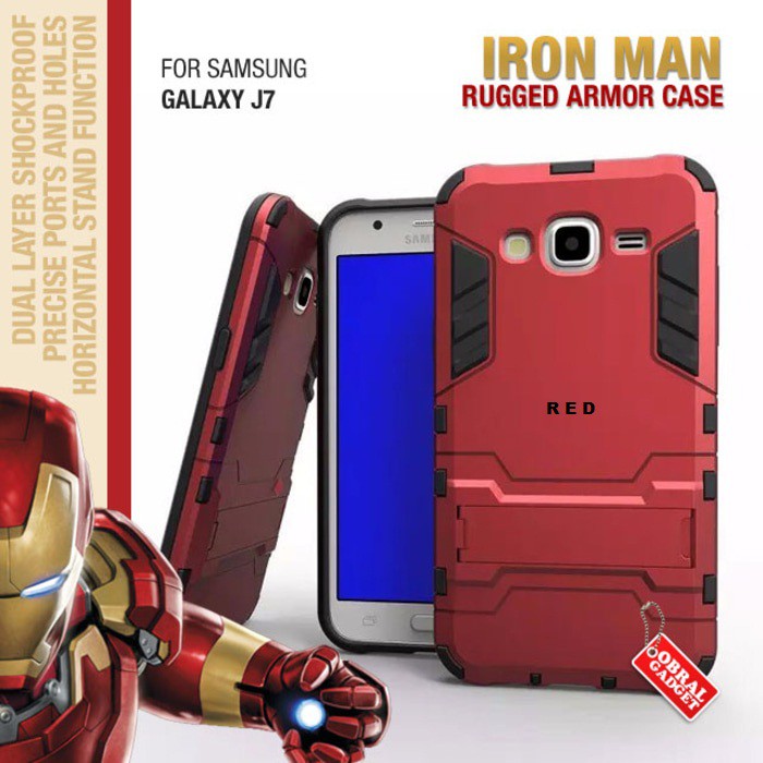 Iron Man Shockproof Samsung Galaxy J7 (2015) Hybrid Armor Case