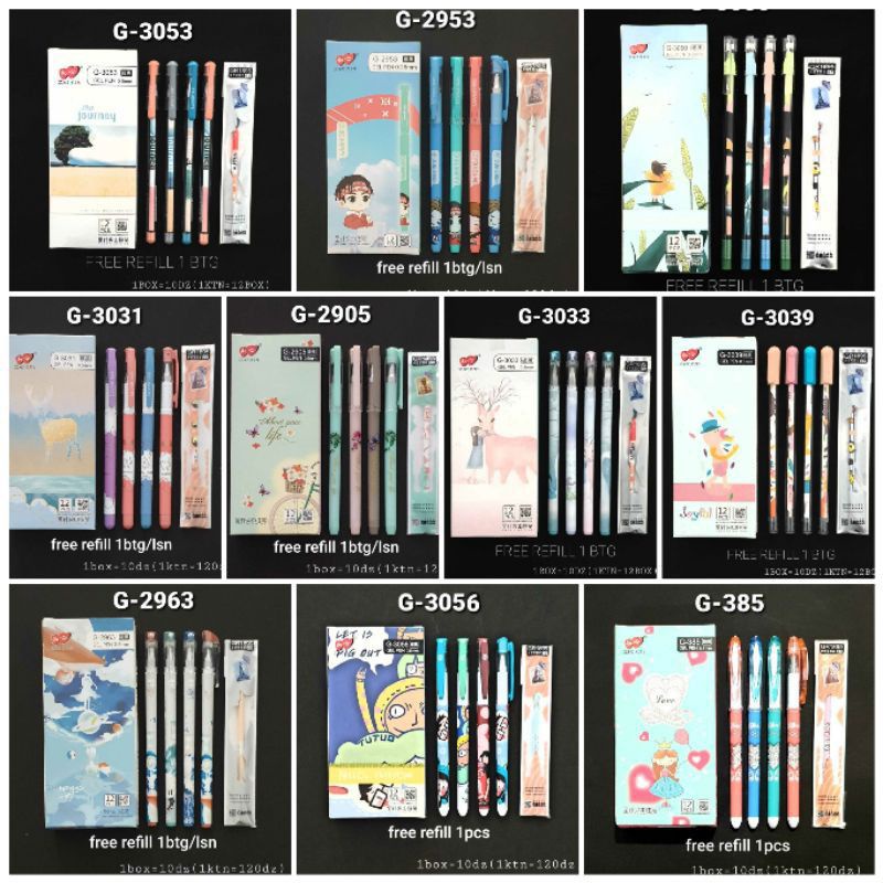 

Bulpen Zhi xin pulpen lucu New series/ Lovein