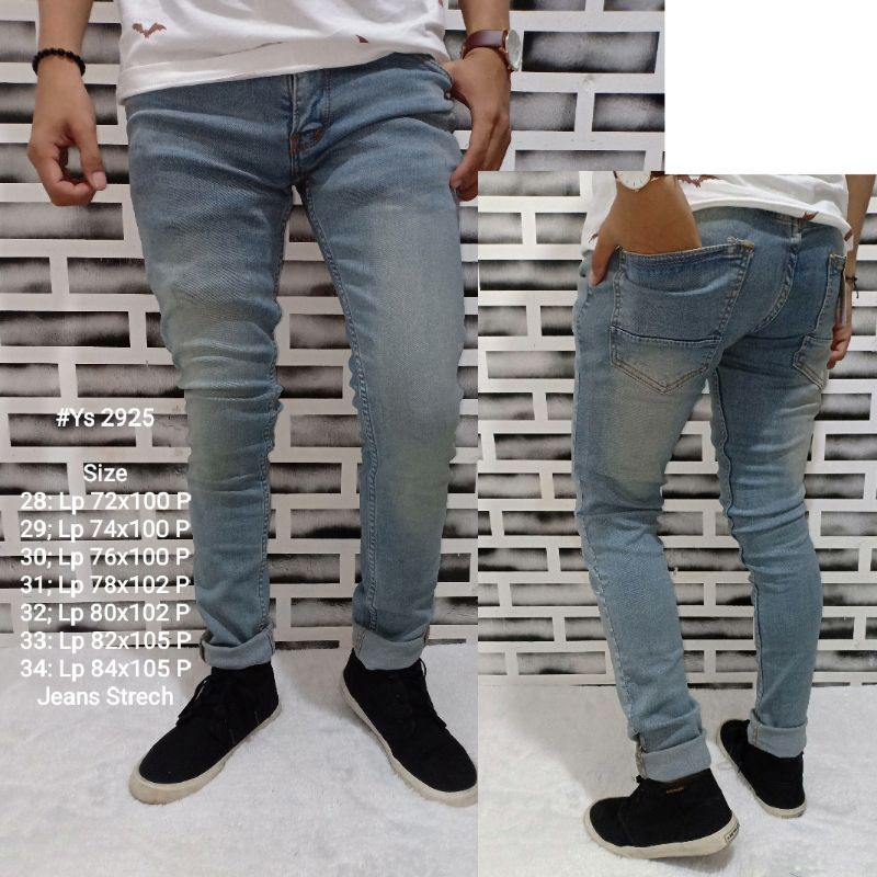 celana panjang pria || celana jeans pria || celana panjang blue retro polos