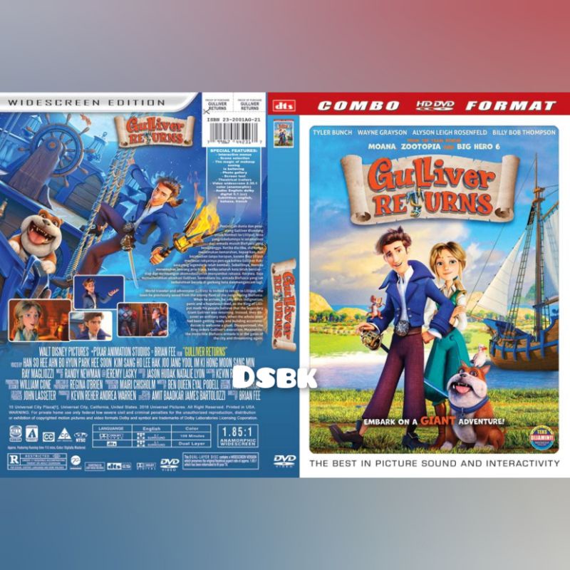 Kaset Film Kartun GULLIVER RETURNS