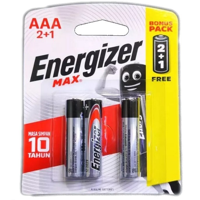 Baterai Energizer Max AA  isi 3 dan AAA isi 3 / Baterai Energizer AA / AAA Batu Batrai jam dinding batre remot batre original energiser isi 3 promo [ COD ]