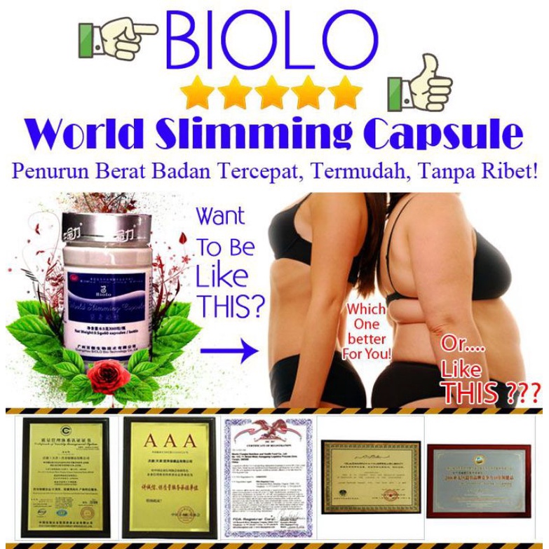 Biolo wsc asli obat pelangsing wsc biolo 100% original suplemen diet ampuh pelangsing