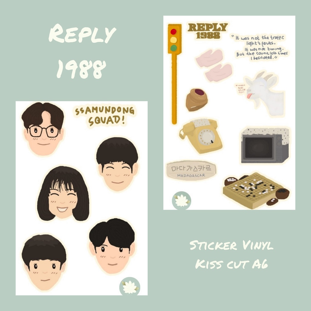 JASMINTEES - STICKER SET A6 / LEMBAR STIKER PACK AESTHETIC / STICKER VINYL KISS CUT / SERI K-DRAMA R