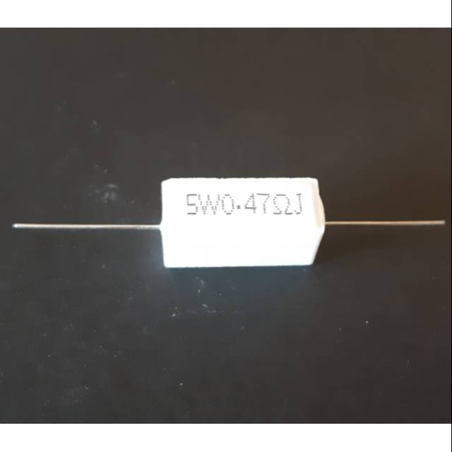 Resistor Kapur R5W0.47ohm  5W 0.47ohm