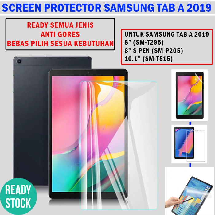 Samsung Tab A8 A10 A 8 10.1 10 Inch 2019 T295 T515 P205 S Pen Anti Gores Tempered Glass Paper Like