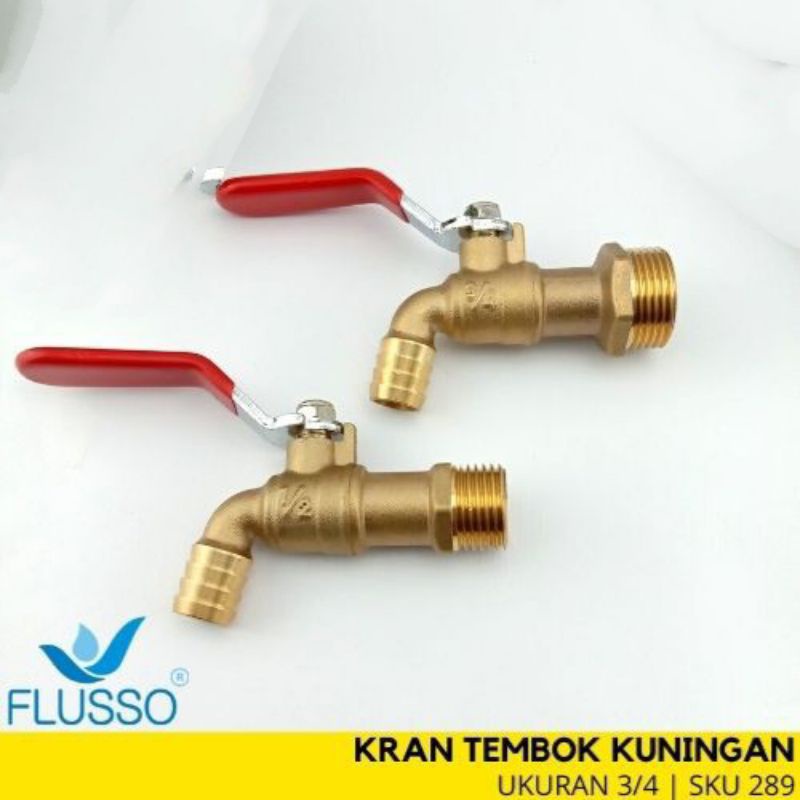 KRAN AIR 3/4&quot; 100% KUNINGAN FLUSSO (289)