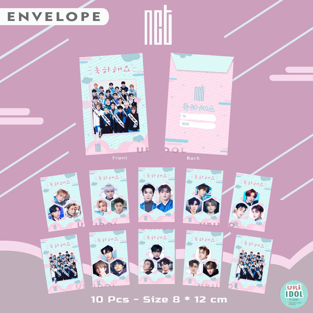 

Amplop NCT - 10PCS - AMPLOP KPOP - NCT - NCT ENVELOPE - AMPLOP IDUL FITRI - AMPLOP LEBARAN - AMPLOP NATAL - AMPLOP CHRISTMAS - AMPLOP ANGPAU - AMPLOP IMLEK - AMPLOP HARI RAYA