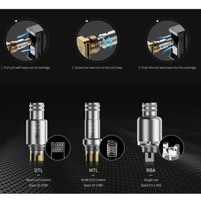 Coil cartridge Smoant Pasito RBA- catridge Authentic by smoant