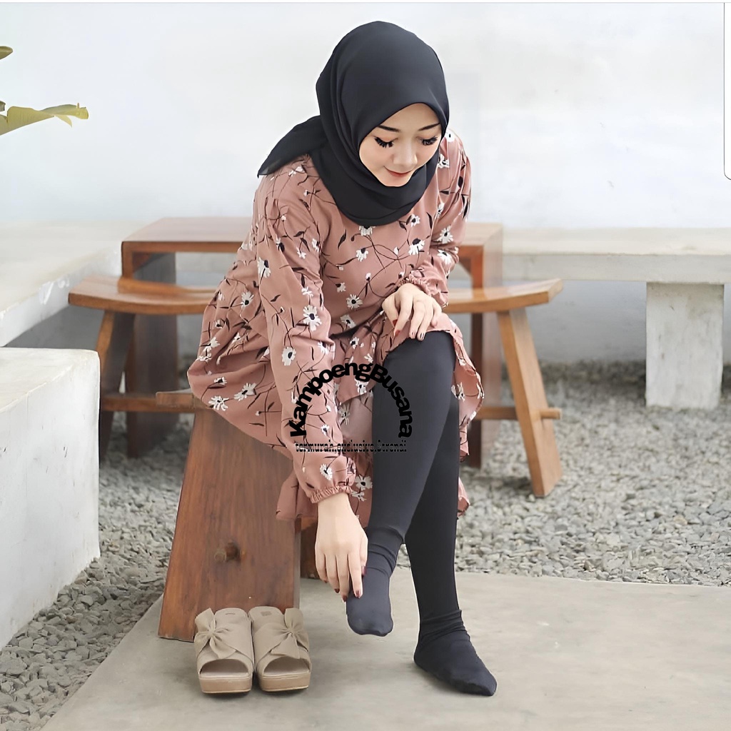 Legging Wudhu Basic Polos Muslimah Bahan Spandek Rayon Premium