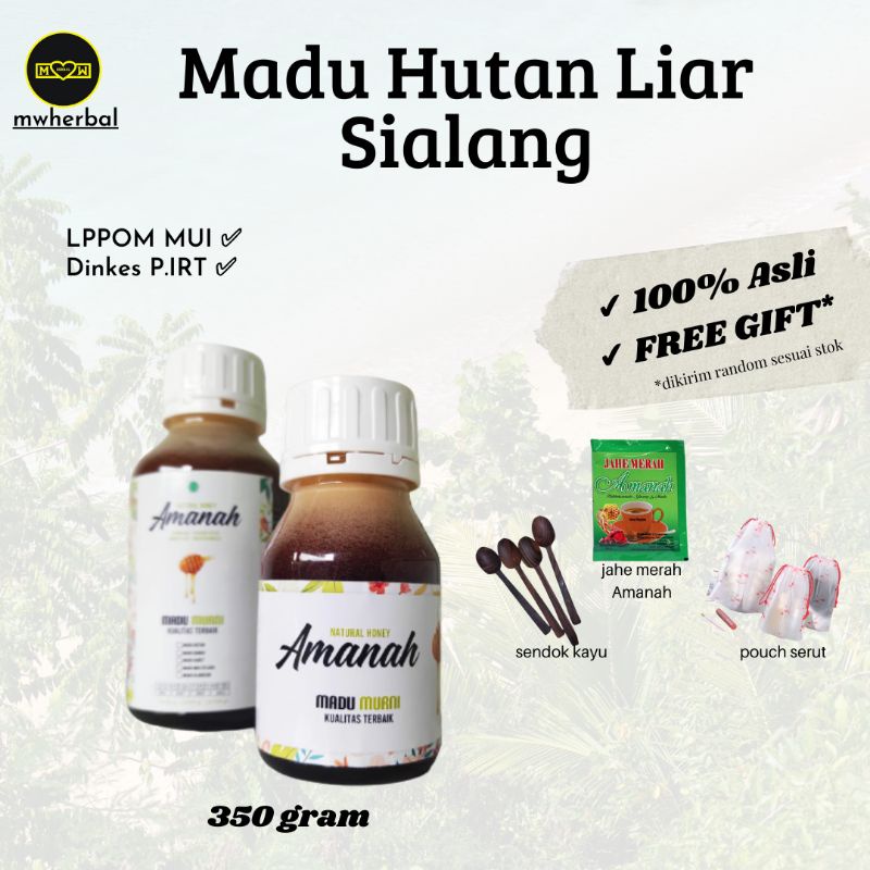 

mwherbal Madu Hutan Liar Sialang 100% ASLI || Madu Stamina Halal MUI || Madu Murni Stamina