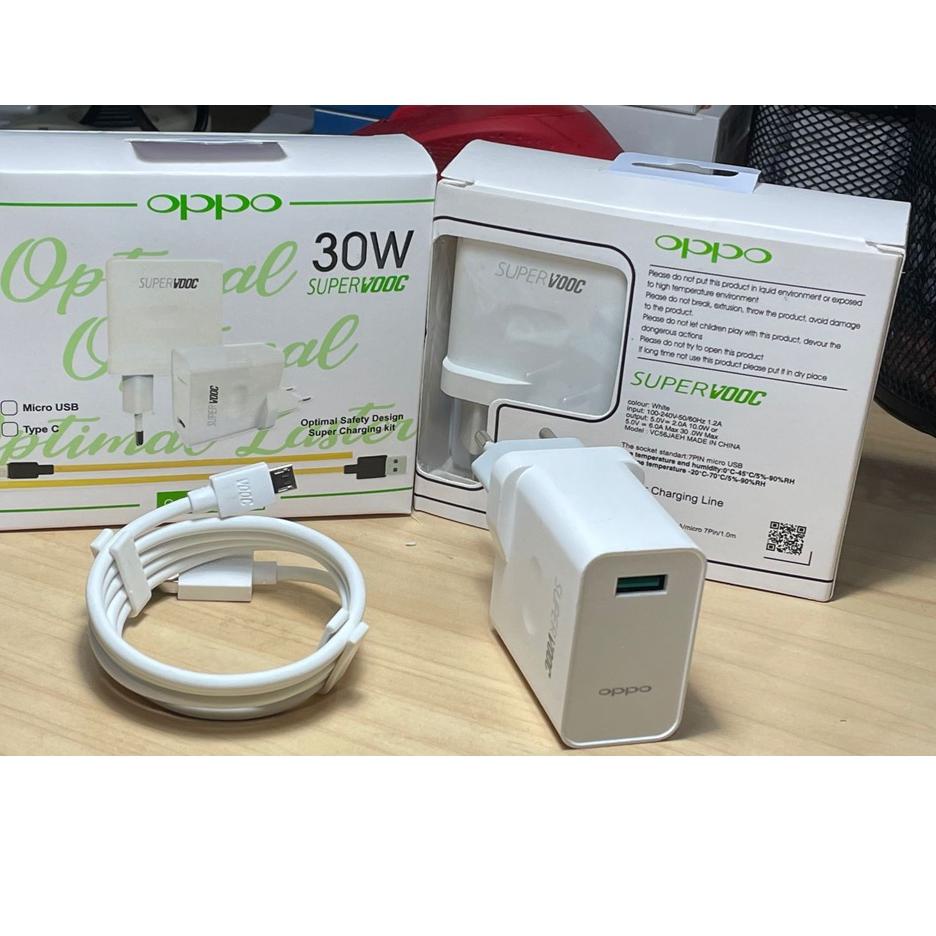✽ CHARGER OPPO A33 / OPPO RENO 4F / OPPO RENO 5 MICRO USB,TYPE C FAST CHARGING 3.0 18W ORIGINAL ♙