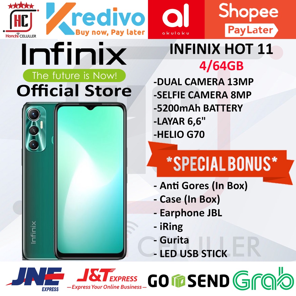 INFINIX HOT 11 4/64GB GARANSI RESMI INFINIX INDONESIA