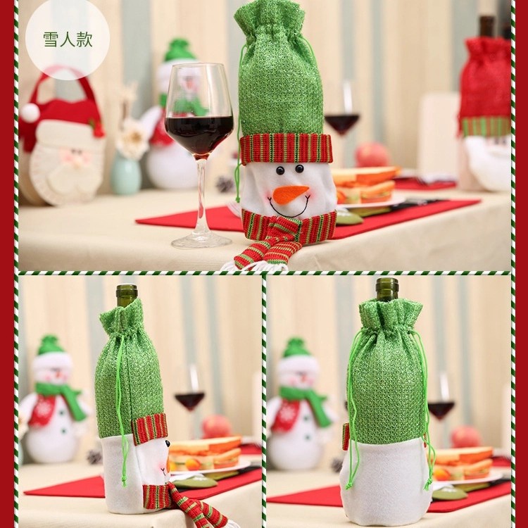 Sarung Botol Natal Santa Wine Bottle Cover Christmas Gift Kado Natal