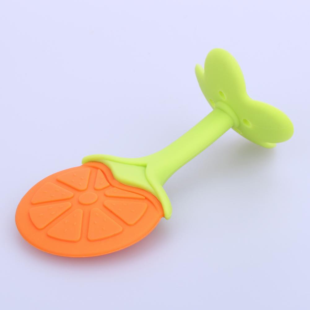 1pc Safety Baby Food Grade Silicone Teether Cute Fruit Shape Silicone Beads Baby Teething Toys Chew