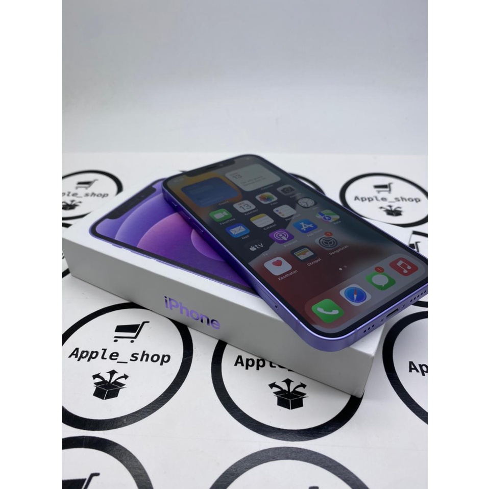 iPhone 12 128gb purple Lcd Original Mulus Original Bukan Refurbish / Rekondisi