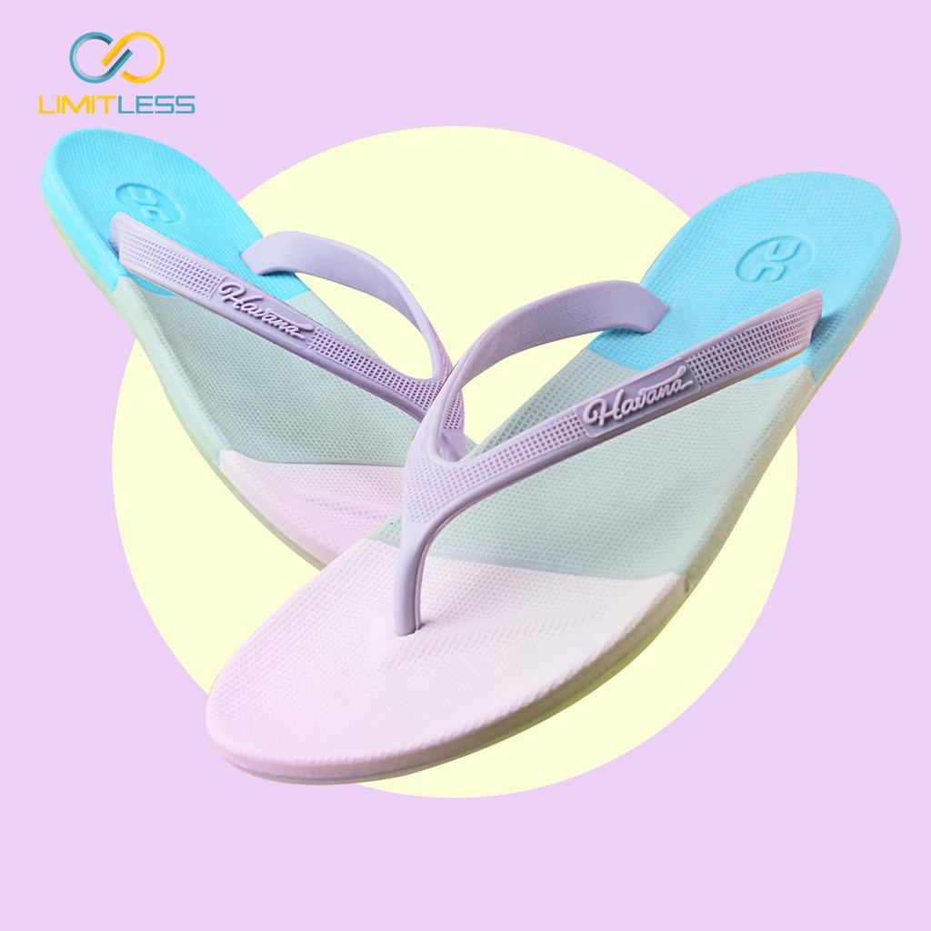 Zerolimit - Sandal Jepit Cewek Kekinian Lucu Sendal Wanita Japit Pantai Havana Model Colourfull Sandal Cewek Viral Terbaru