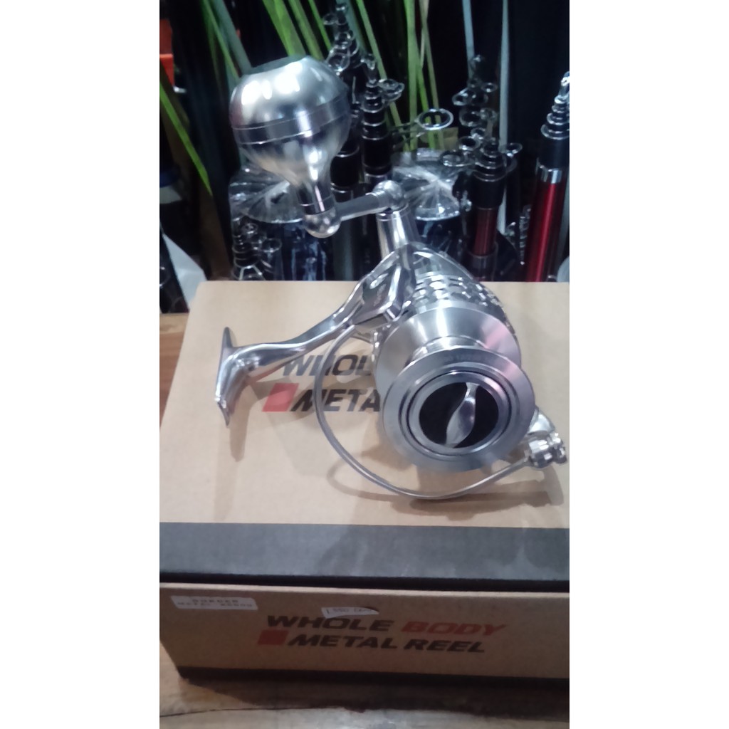 Reel Anyfish Metal X 4000 Full Metal Body Silver Omah Pancing Shop