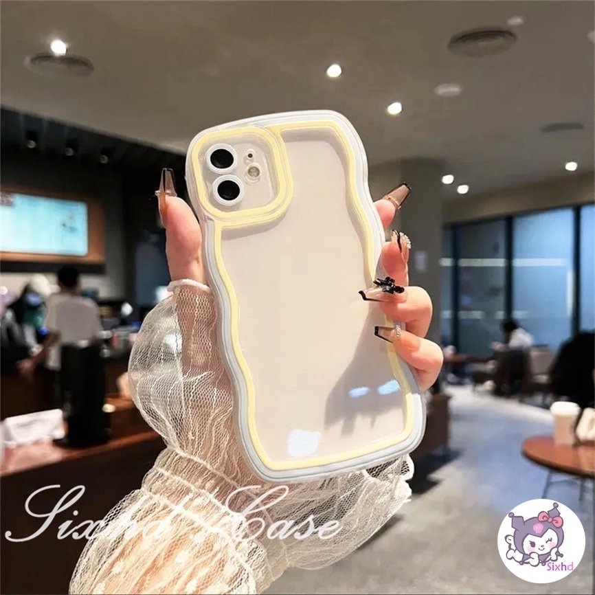 Samsung S20FE S22 Plus Ultra S21 S20 Ultra Plus Note 20 Ultra M12 M22 M32 M23 M33 M53 5G Candy Color Fashion Wave Pattern Phone Case Soft Cover