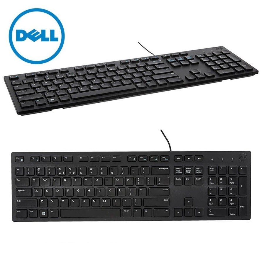 Dell KB216 USB Multimedia Keyboard - Black GARANSI RESMI