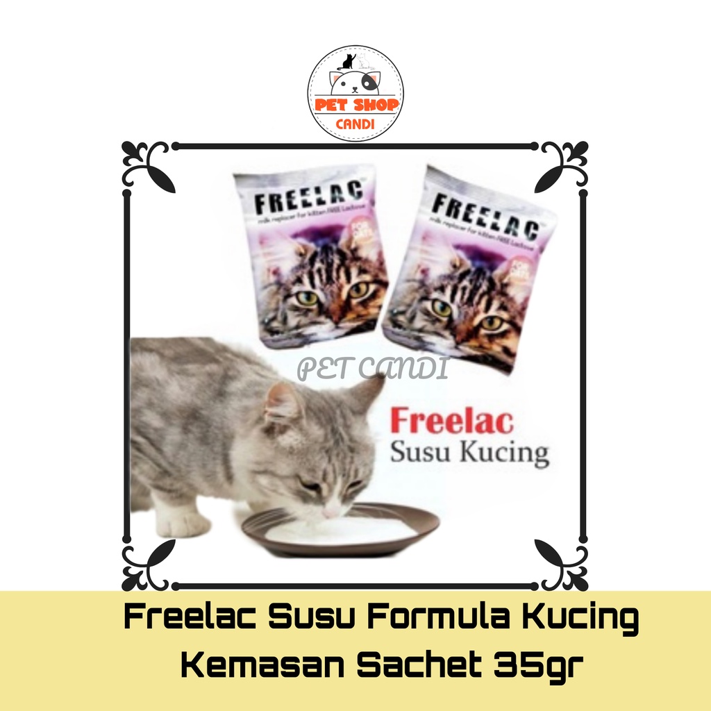 Susu Kucing Dewasa Freelac Sachet 35 gr Milk Replacer