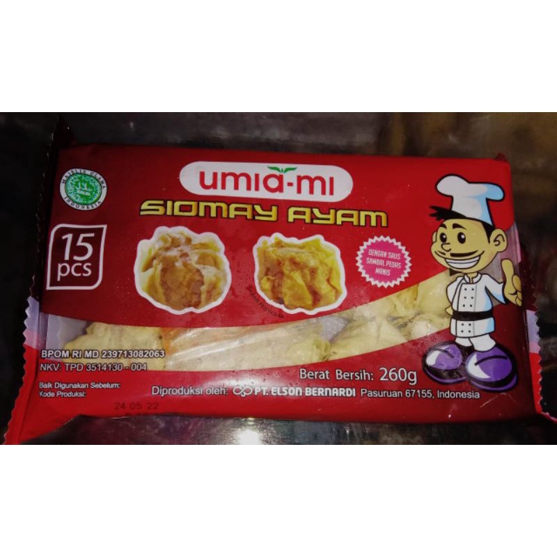

Siomay umiami ayam Frozen 260 gr