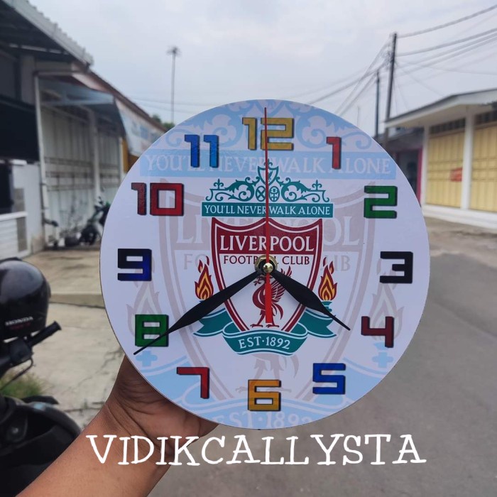 Jam Dinding LIVERPOOL SWEPP Team Club Klub Sepak bola LIVERPOOL MESIN HALUS