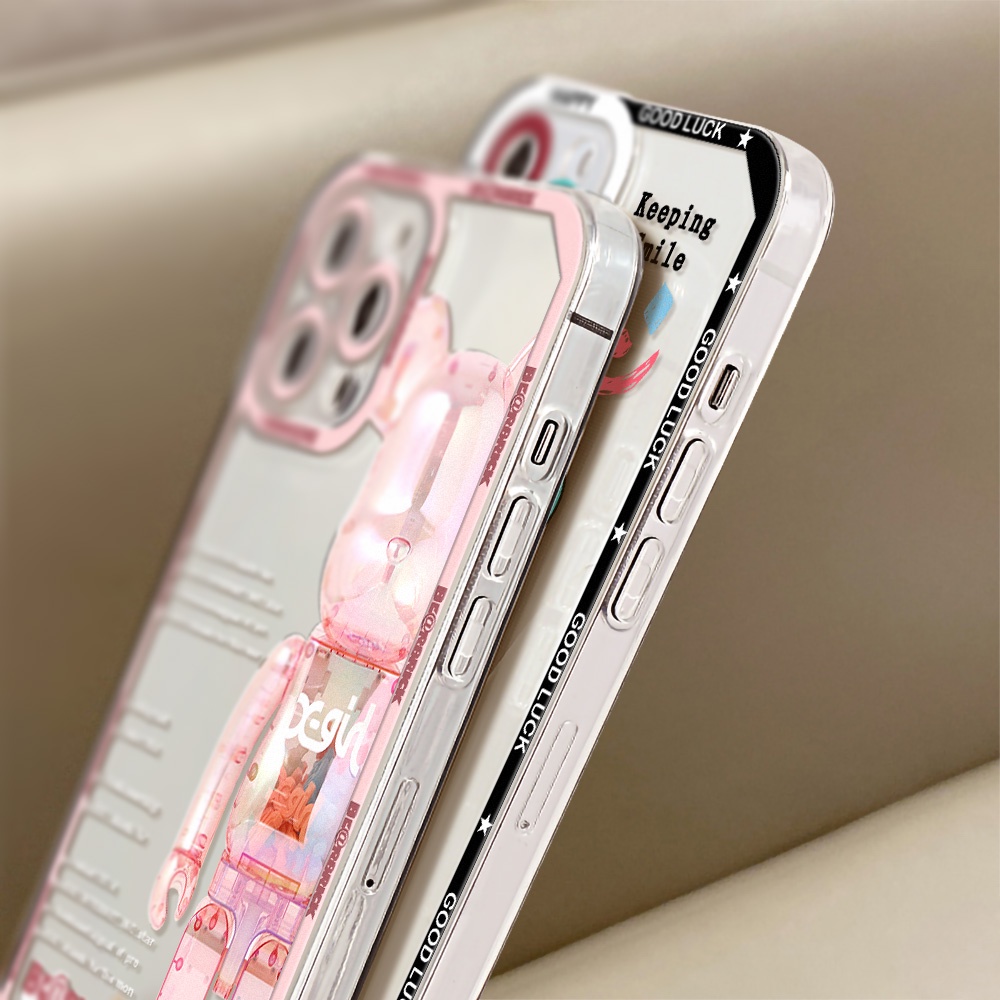 Case Motif Kartun Beruang Untuk Oppo A9 A5 A15 A16 A74 A3S A12E A95 A55 A74 A5S A16K A76 A96 A36 A31 A52 A92 A1K A33 A32 A11S A5S A19 F7 F9S A11S