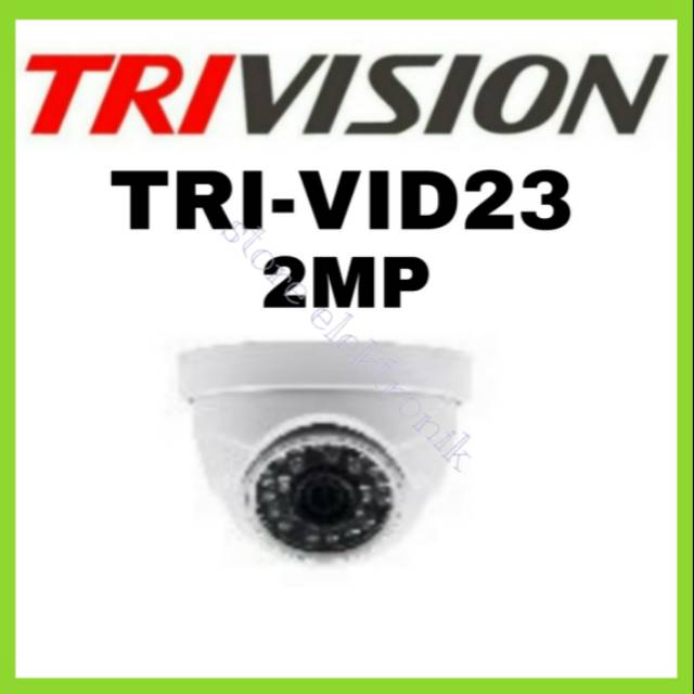 Cctv TRIVISION TRI- VID23 2MP 1080 Onvif Dome Bullet IR Metal Housing