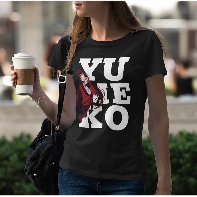 Tshirt Yumeko Typo Anime Manga Kakegurui Premium Unisex