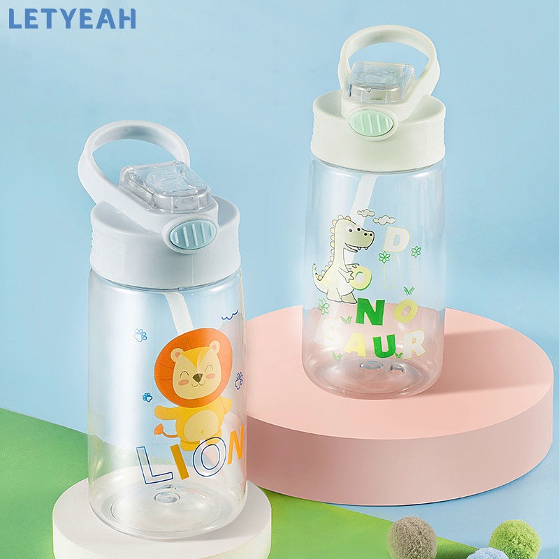 letyeah Botol minum anak portabel/Botol sedotan anak 450ml