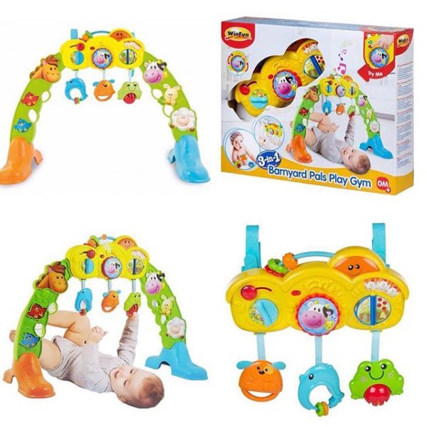 Winfun 3in1 Barnyard Pals Play Gym