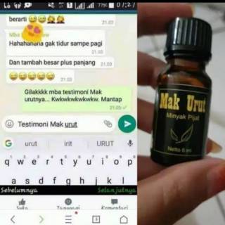 MAK URUT / MAK URUT NASA / MINYAK PIJAT KHUSUS LAKI LAKI