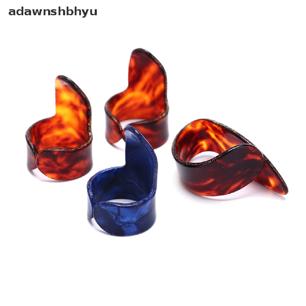 Adawnshbhyu 4pcs Finger Guitar Pick 1kaki Jempol 3jari picks Plectrum Aksesoris Gitar