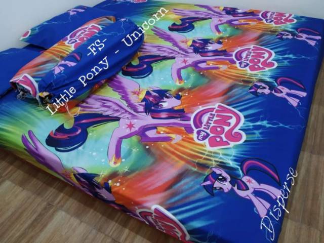 Sprei yellow giraffte kuda pony sprei anak