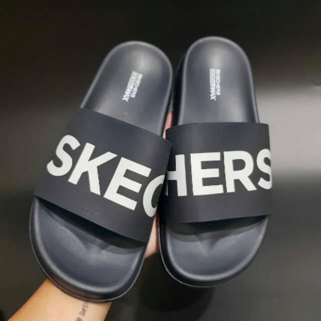 SENDAL SKECHERS ULTRAGO SLOP SLIDE COWOK CEWEK KARET RESTOCK