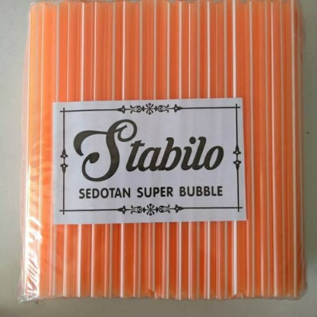 sedotan buble 8 mm/ sedotan plastik
