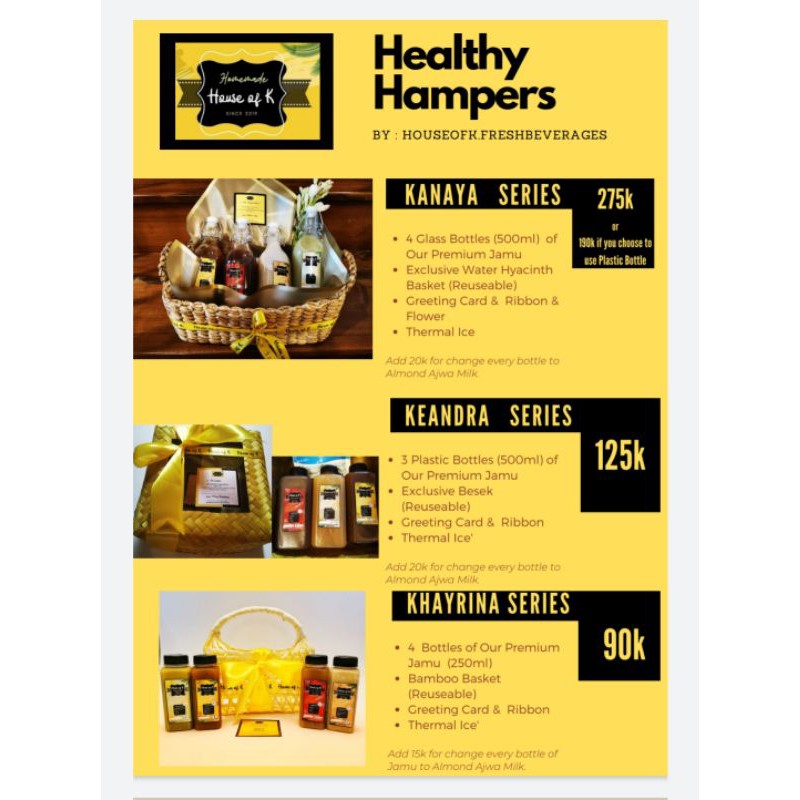 

Hampers House of K (PESAN MAKS H-2)
