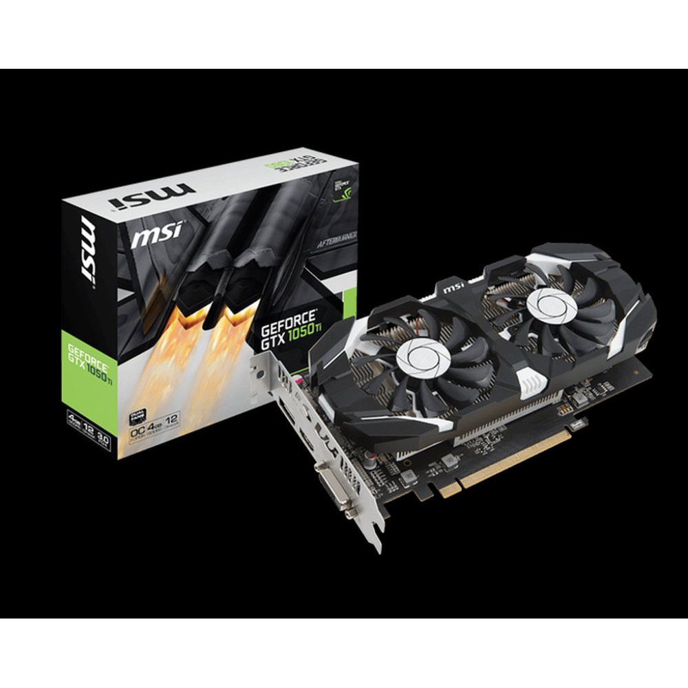 MSI GTX 1050 Ti 4GB DDR5 - MSI GTX 1050 Ti 4GT OC - DUAL FAN Termurah
