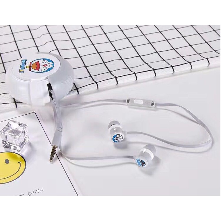 [L-15] / [L-23] Headset Earphone Karakter DORAEMON / Earphone + Wadah Headset DORAEMON Lucu