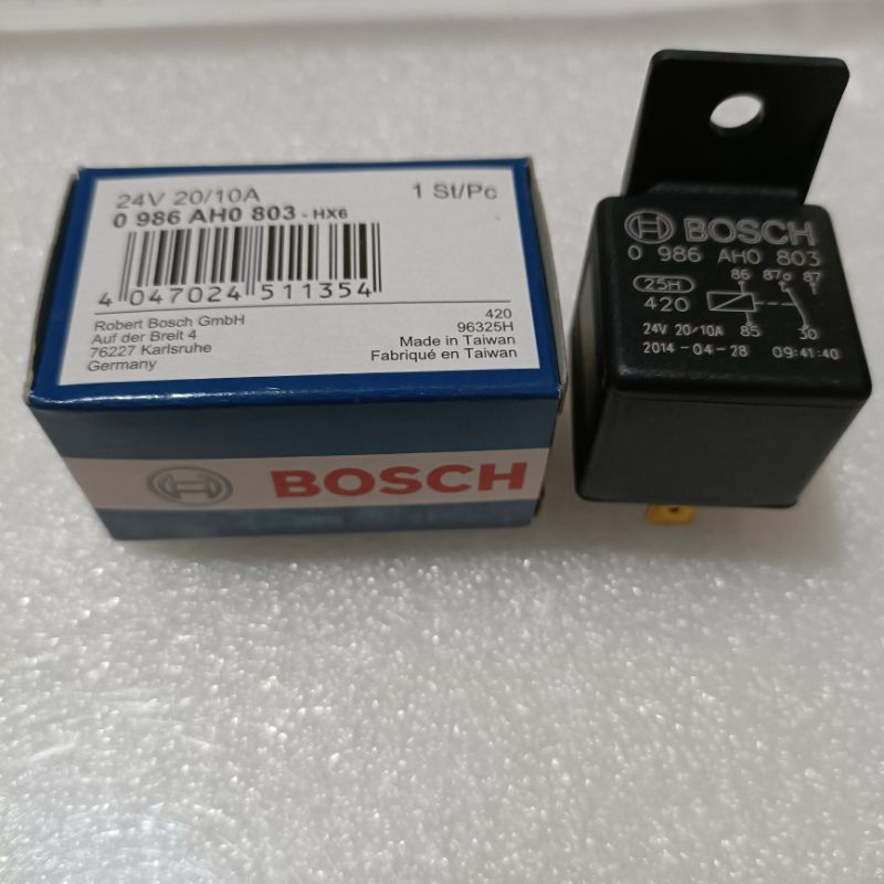Relay  24 V kaki 5 (87a) Bosch Asli