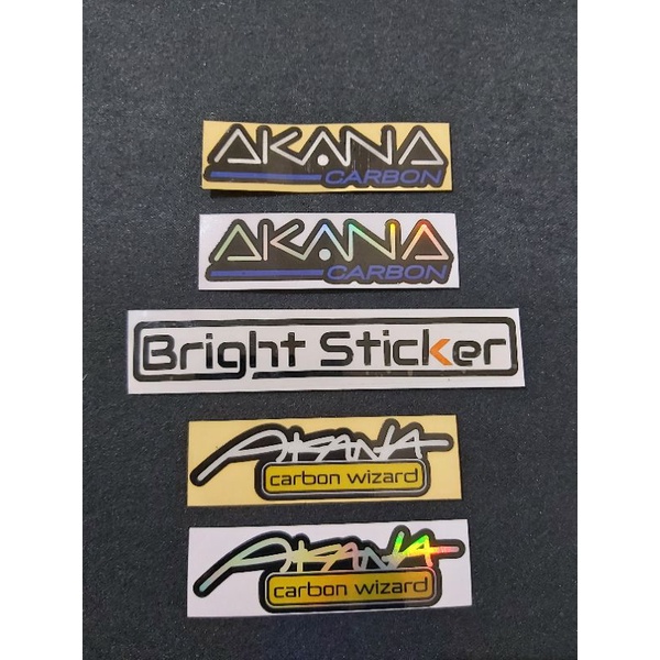 STICKER AKANA CARBON WIZARD KECIL PRINCUTT