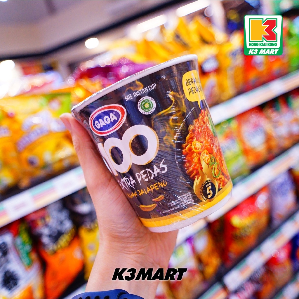 

Gaga Mie 100 Extra Pedas Kuah Jalapeno Cup 75gr