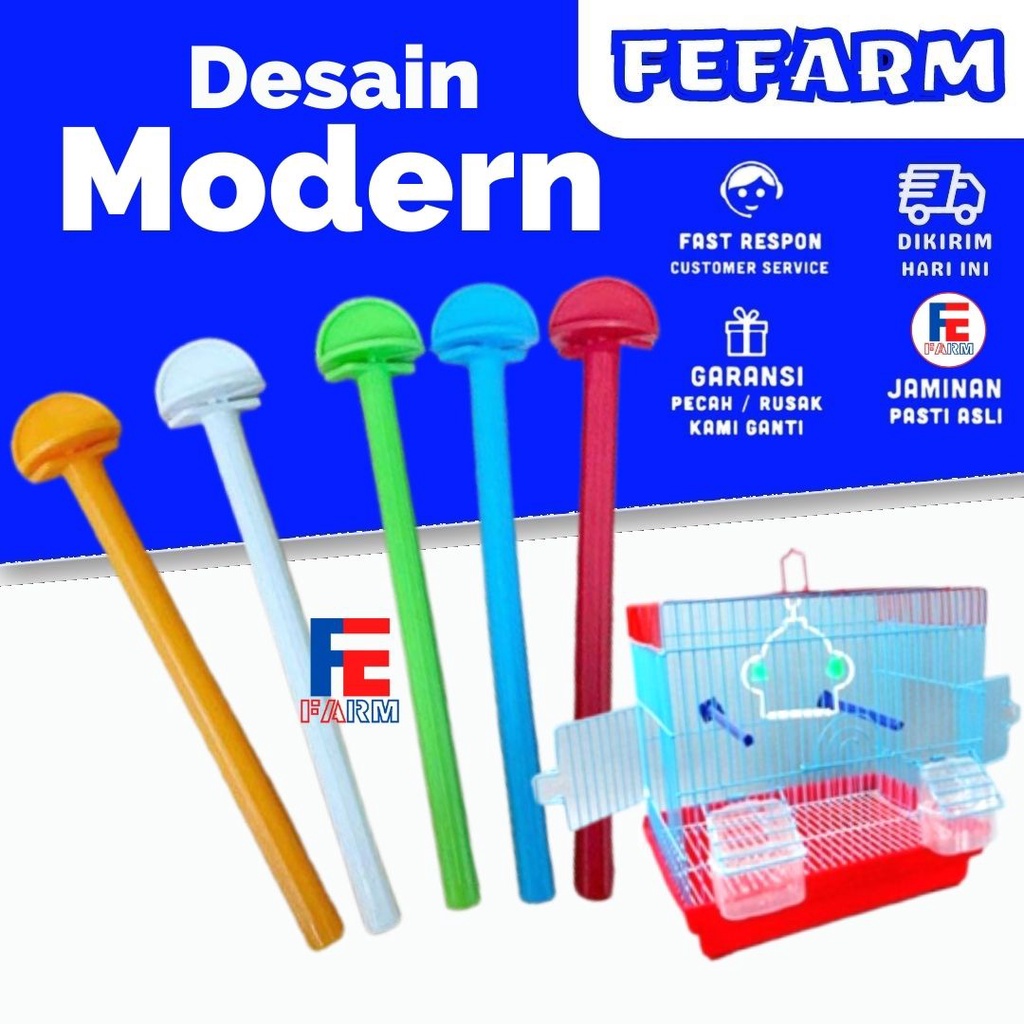 TANGKRINGAN PANGKRINGAN PLASTIK WARNA UNTUK SANGKAR KANDANG BURUNG FEFARM