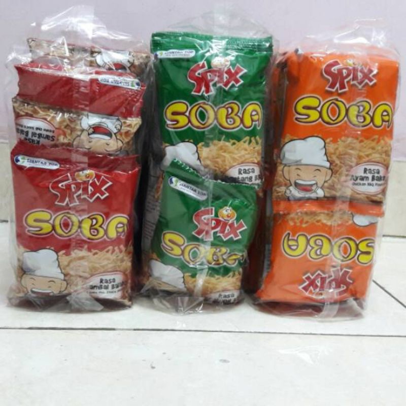 

siantar top mie soba spix isi 10pcs-mie enak-mie goreng-mie jadul-jajanan jadul-jajanan kekinian-camilan-makanan ringan