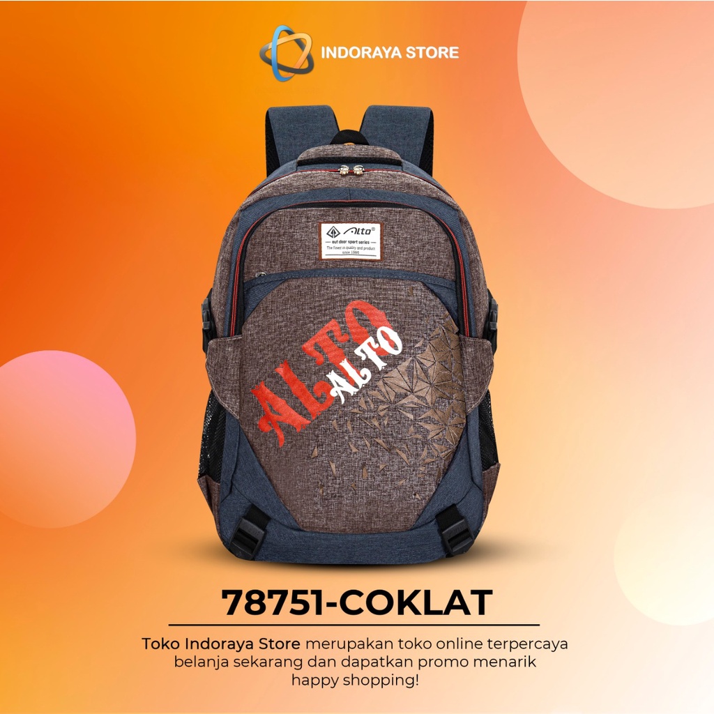 ALTO Tas Ransel Sekolah Anak Laki Laki Perempuan Original Import FREE Raincover